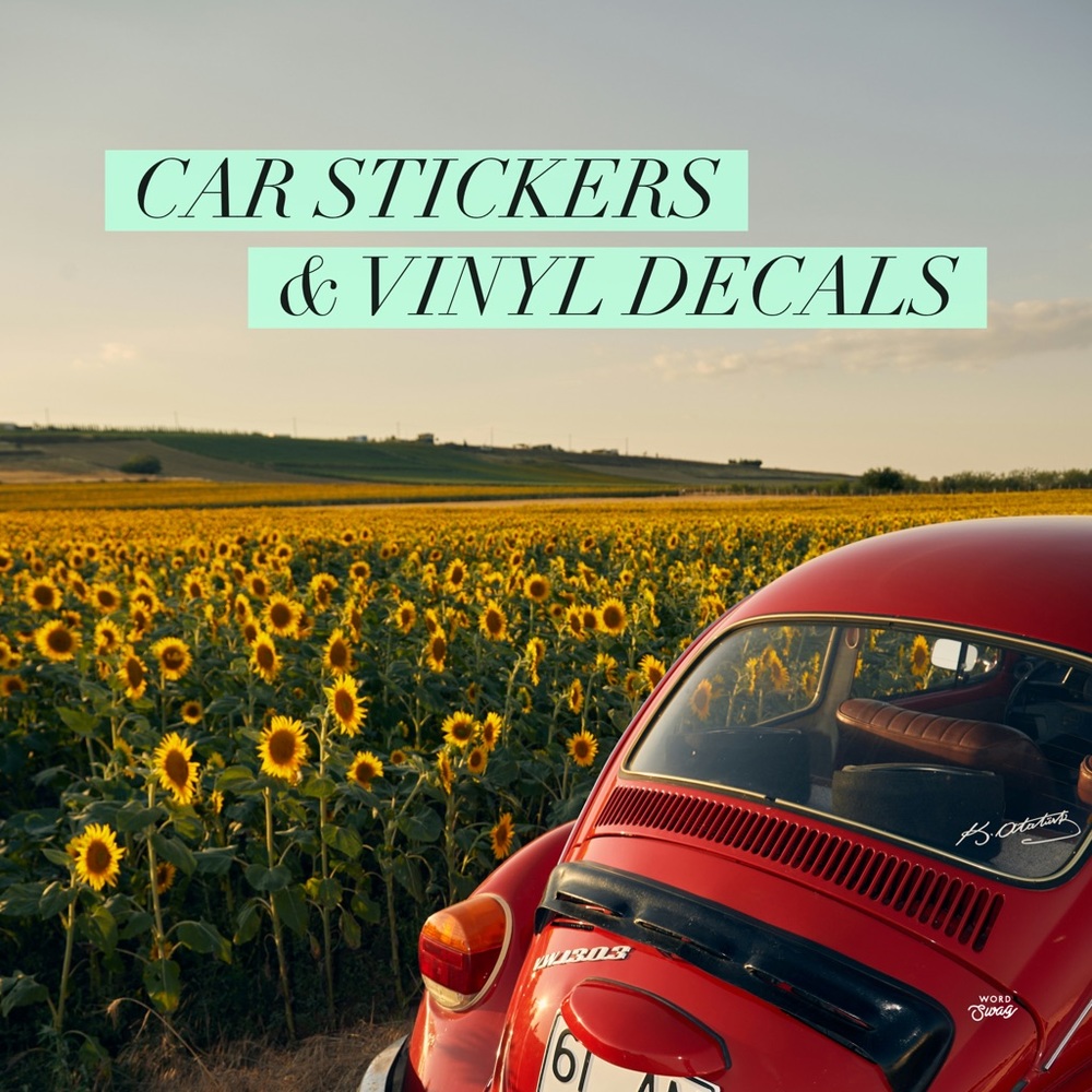 Car vinyl stickers - ALL WEATHER